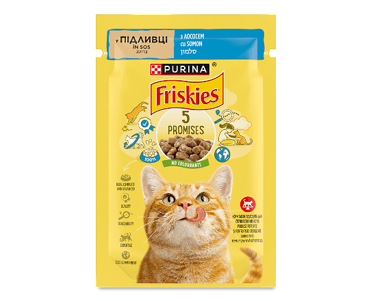 Корм для котів Friskies з лососем в підливці