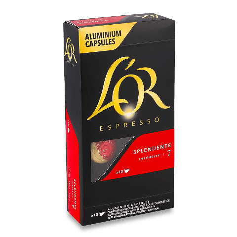 Кава мелена L'OR Espresso Splendente смажена 10 капсул