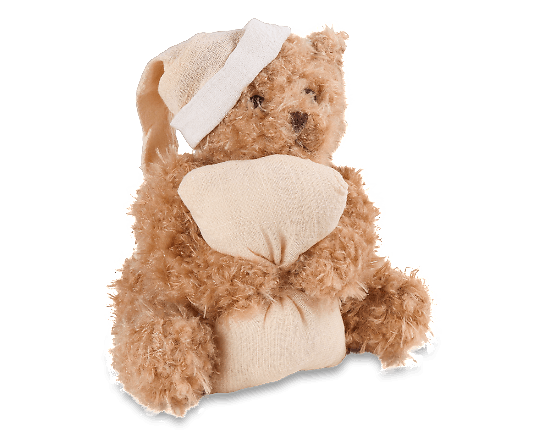 Іграшка м'яка ведмідь Тедді з подушкою і капелюхом