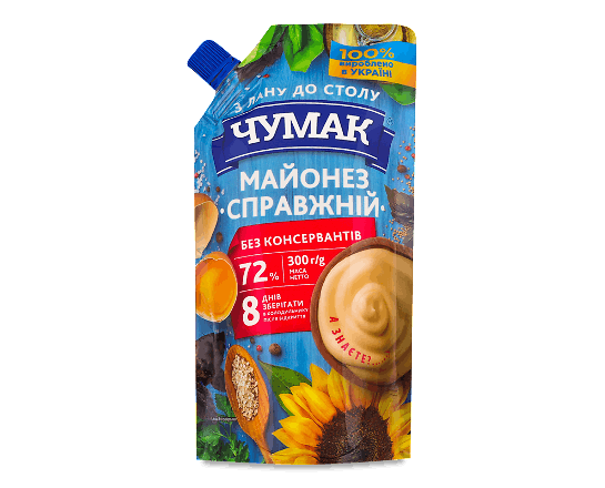 Майонез «Чумак» «Справжній» 72%