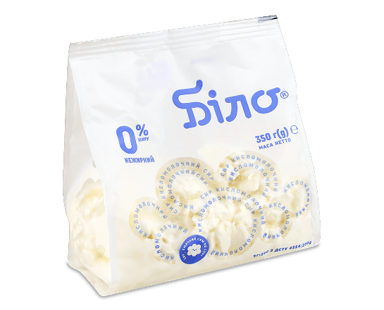 Сир кисломолочний Біло Домашній 0%