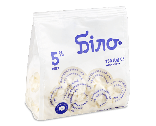 Сир кисломолочний Біло Домашній 5%