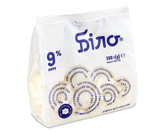 Сир кисломолочний Біло Домашній 9%