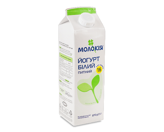 Йогурт Молокія Білий питний 1,6% п/п