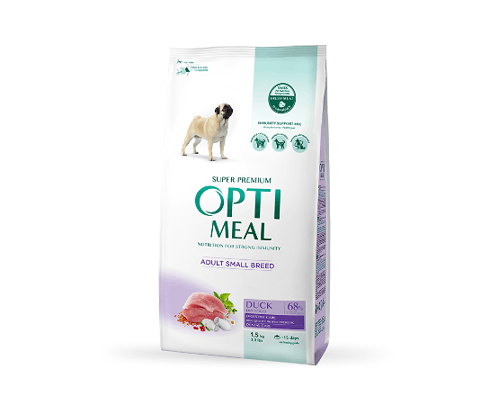 Корм для собак малих порід Optimeal з качкою сухий