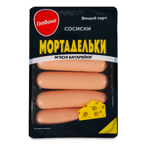 Сосиски «Глобино» «Мортадельки» в/ґ в/у