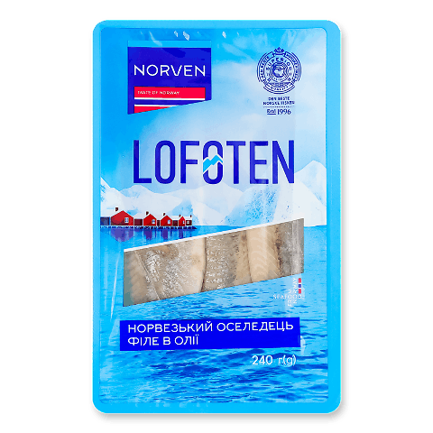Оселедець Norven філе в олії