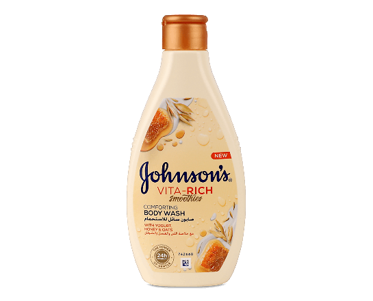 Гель для душу Johnson's VitaRich «Смузі» з йогуртом, вівсом і медом