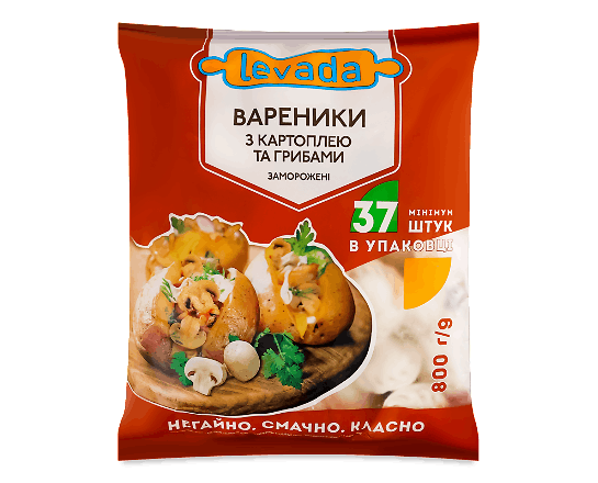 Вареники «Левада» з картоплею та грибами