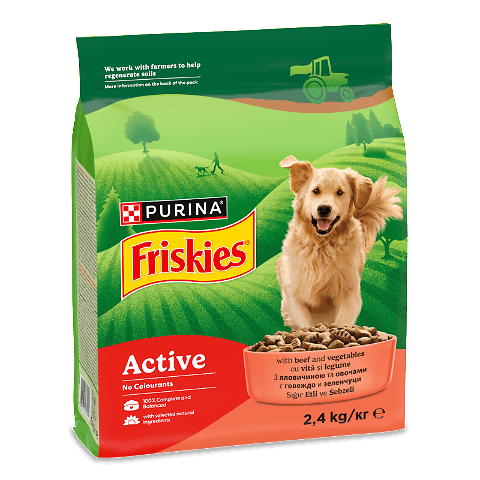 Корм для собак Friskies з яловичиною сухий