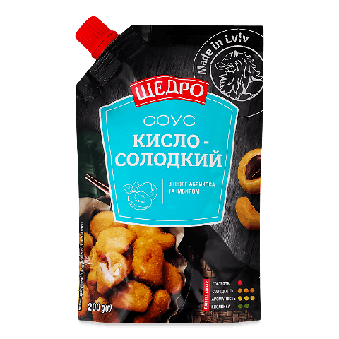 Соус «Щедро» кисло-солодкий д/п