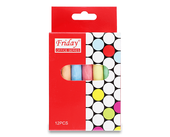 Набір крейди кольорової для малювання 12 шт.