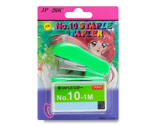 Набір степлер та скоби №10 в асортименті Y-1