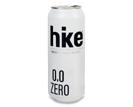 Пиво спеціальне Hike Zero 0.0 світле безалкогольне з/б