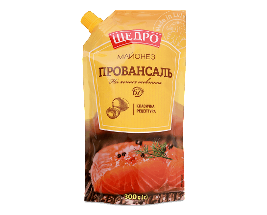 Майонез «Щедро» «Провансаль» 67%