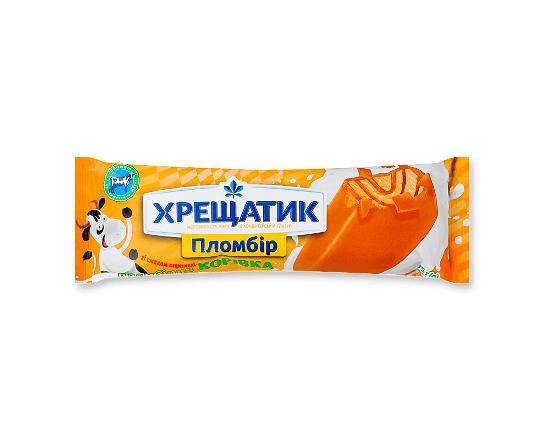 Морозиво «Хрещатик» «Пломбірна корівка» карамельне 12%