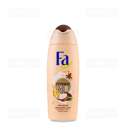 Гель для душу Fa Сream & Oil з олією кокоса та ароматом олії какао