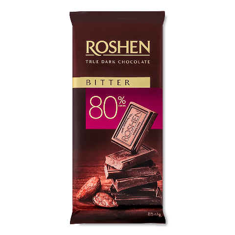 Шоколад чорний Roshen Brut 80%
