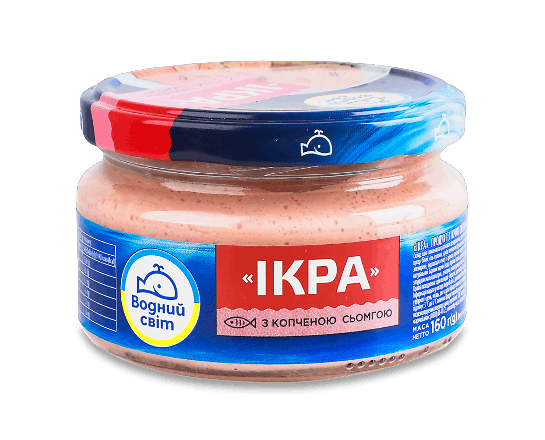Ікра Водний світ скандинавських риб з копченою сьомгою