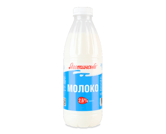 Молоко пастеризоване «Яготинське» 2,6%