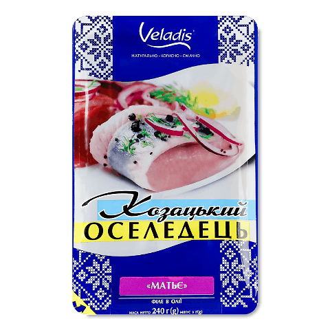 Оселедець Veladis Козацький матьє філе в олії