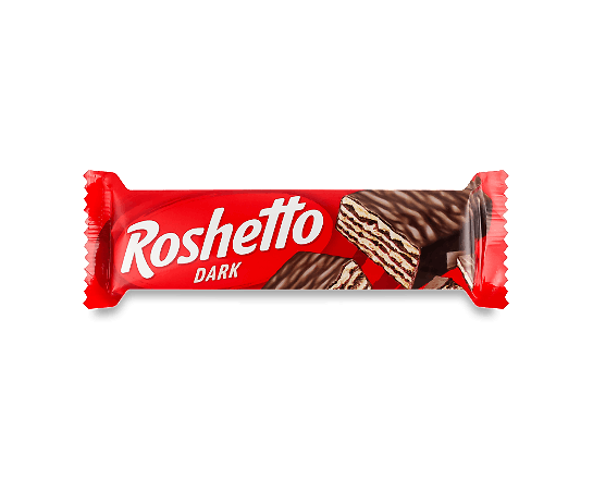 Вафлі Roshen Roshetto Dark глазуровані