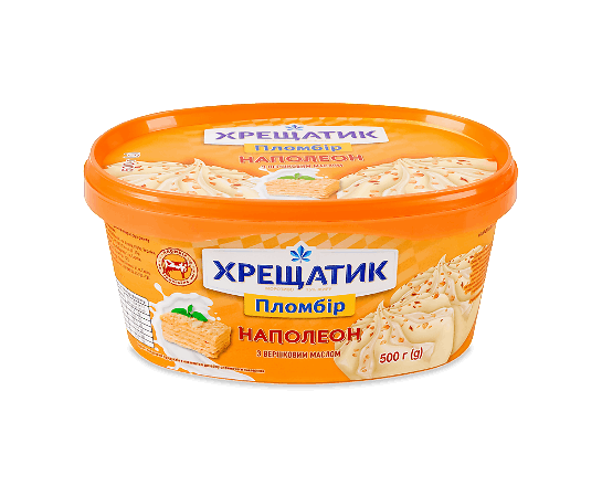 Морозиво «Хрещатик» «Наполеон» пломбір 15%