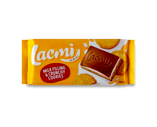 Шоколад молочний Roshen Lacmi молочна начинка-печиво