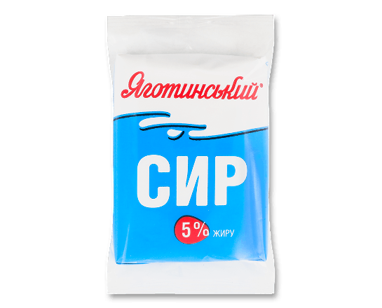 Сир кисломолочний Яготинський 5% флоу-пак