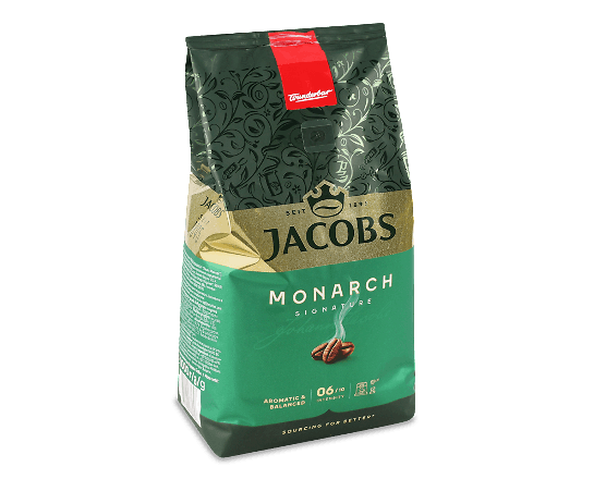 Кава зернова Jacobs Monarch смажена