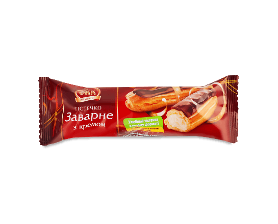 Тістечко БКК «Заварне» з кремом в упаковці