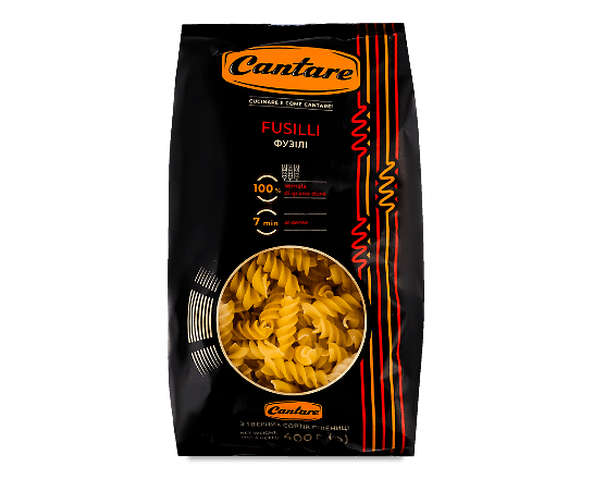 Вироби макаронні Cantare Fusilli