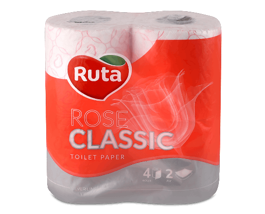 Папір туалетний Ruta Classic Rose 2-шаровий