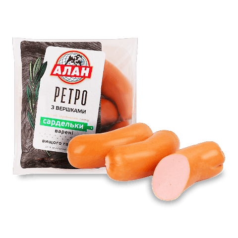 Сарделі Алан Ретро з вершками н/о в/ґ м/в