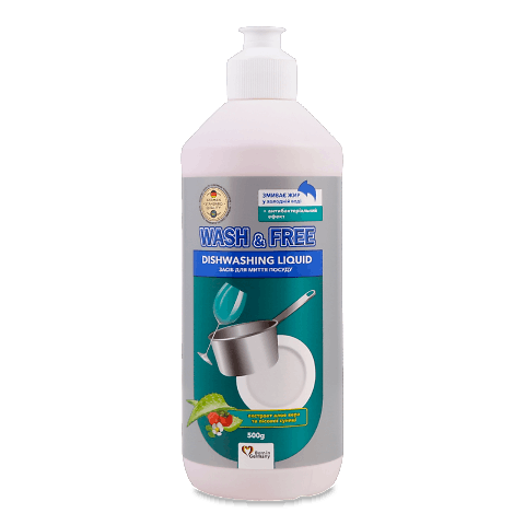 Засіб для посуду Wash&Free Алое вера-лісова суниця