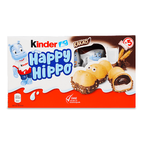 Вафлі Kinder Happy Hippo Cacao