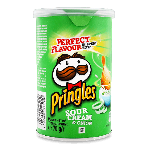 Снек пікантний Pringles зі смаком сметана-цибуля
