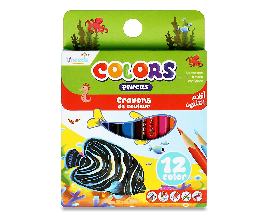 Набір олівців кольорових 12шт в асортименті LW13