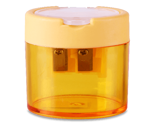 Точилка 2 отвори з контейнером LW25