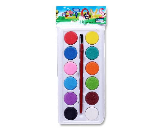 Фарби акварельні 12кол LW43