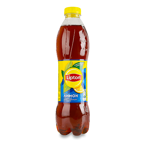 Чорний холодний чай Lipton зі смаком лимона