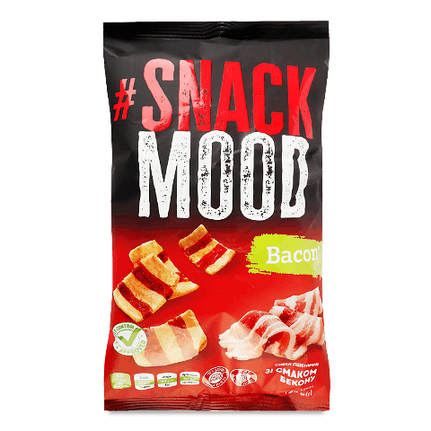 Снек Snack mood пшеничні зі смаком бекону