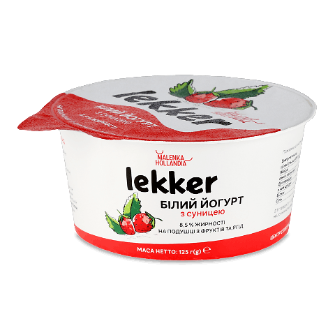 Йогурт Lekker з суницею 8,5%