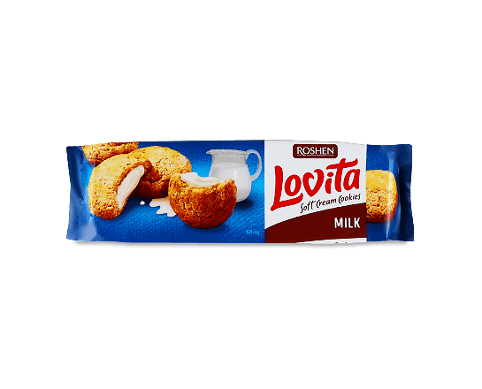 Печиво Roshen Lovita Soft Cream Cookies milk