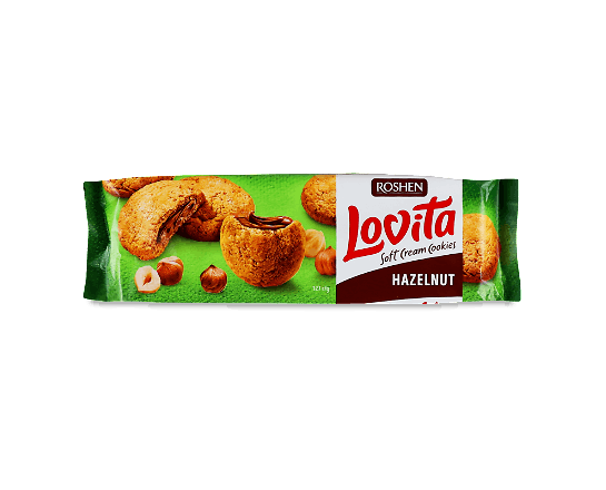 Печиво Roshen Lovita Soft Cream Cookies hazelnut