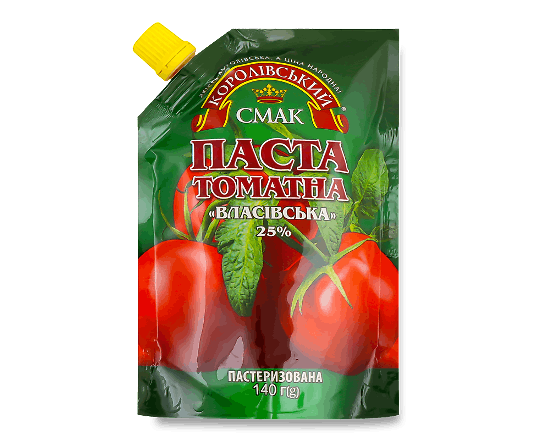 Паста томатна Королівський смак Власівька 25% д/п
