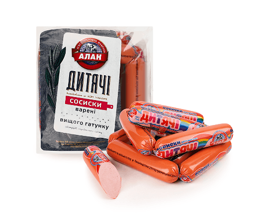 Сосиски Алан Дитячі п/а в/ґ
