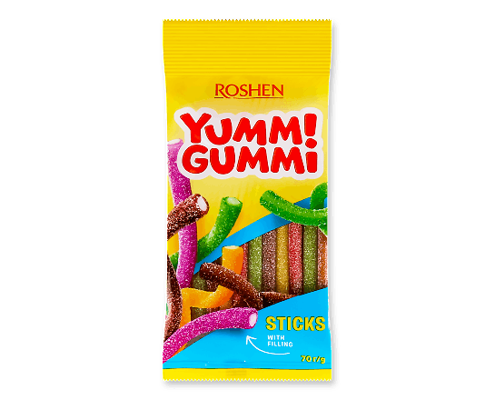 Цукерки Roshen Yummi Gummi Sour Sticks