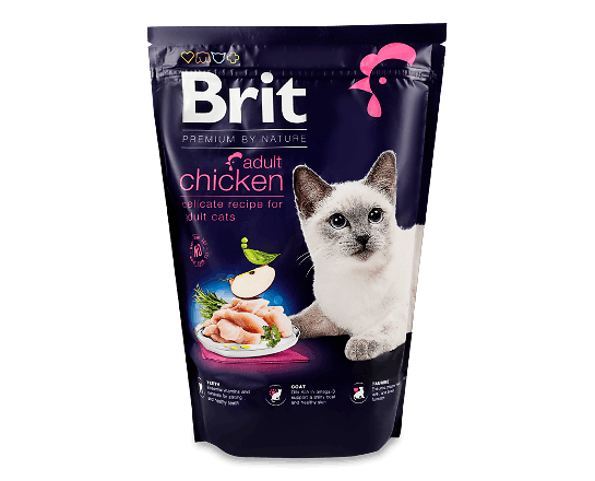 Корм для котів Brit Premium Nature з м'ясом курки, сухий