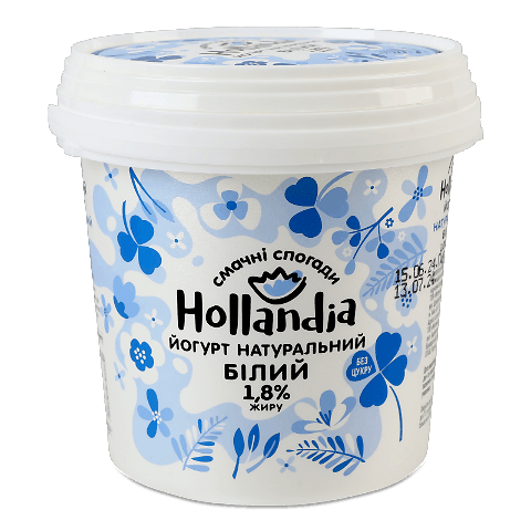 Йогурт Hollandia білий 1,8%